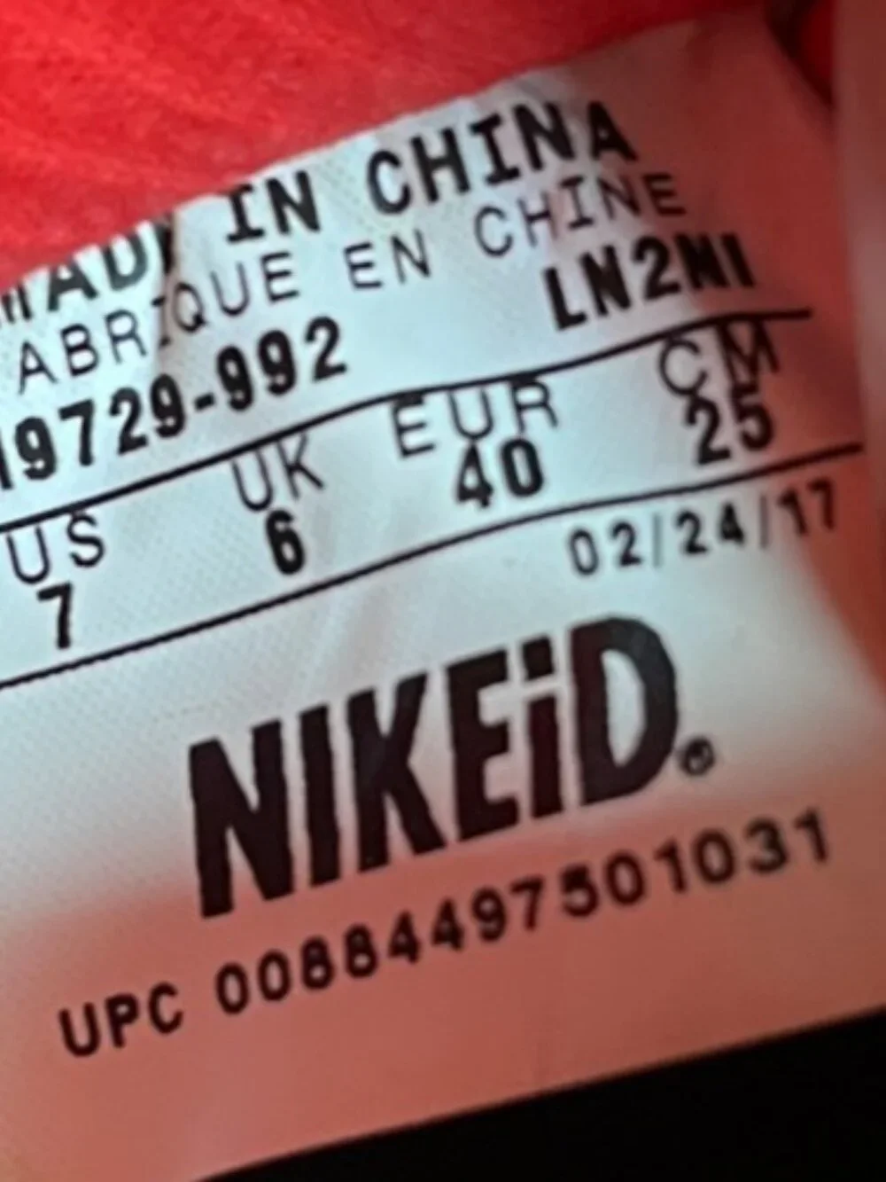 Nikeid Air Force 1 Chinese New Year Mens Size 7 Red Gold Athletic Shoes Sneakers - Picture 9 of 10